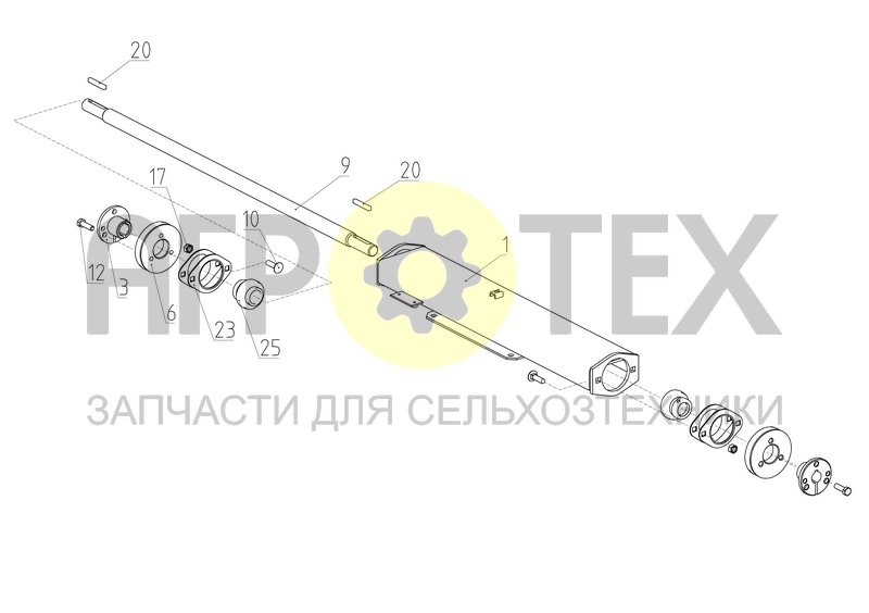 Привод воздухозаборника (1701.05.18.300) (№3 на схеме)